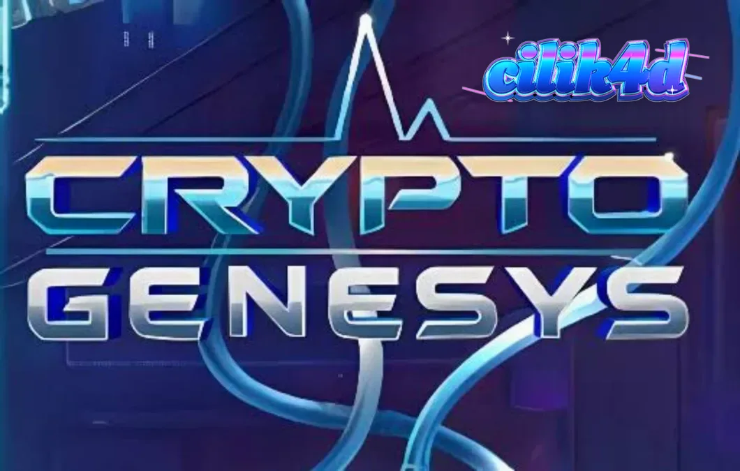 Tampilan visual neon cyberpunk pada slot Crypto Genesys